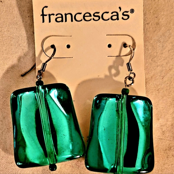 Francesca's Collections Jewelry | Nwt Turquoise Chandelier Earrings - Picture 1 of 4